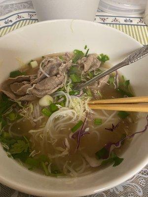 Beef pho (what's left)