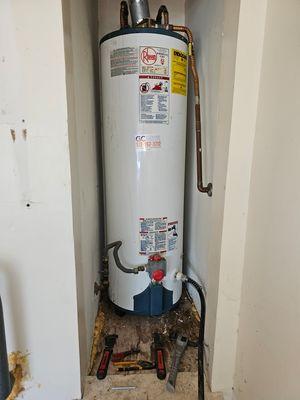 (Before) water heater replacement in Round Rock, Tx