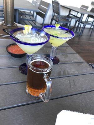 Margarita and beer