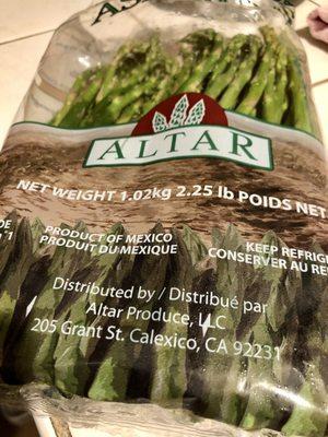 Asparagus (sold at Costco Maui) - VN