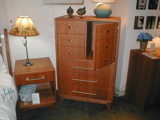 The Burlington 6-drawer Dresser with door, in Cherry.