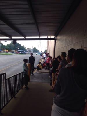 This is the line at 7:00am