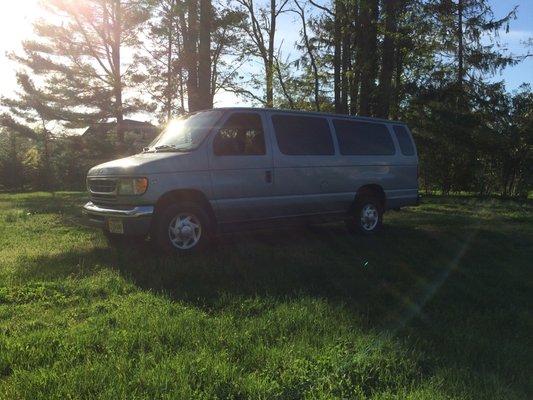 15 passenger vans available