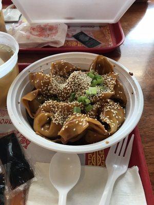 Sesame wontons. Excellent