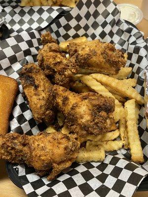 Lemon Pepper wings w/fries