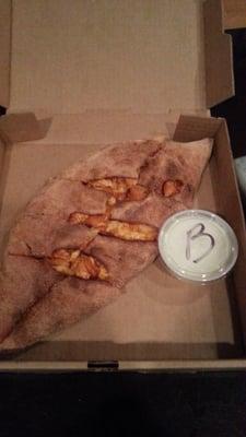 Small Buffalo Chicken Calzone. $8.35