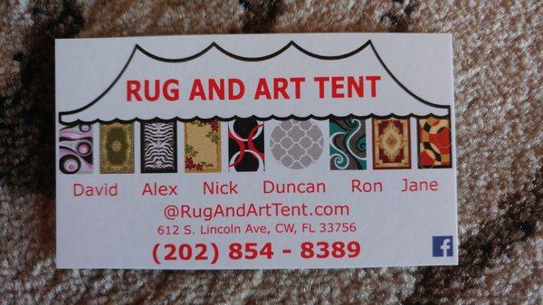 Rug and Art Tent