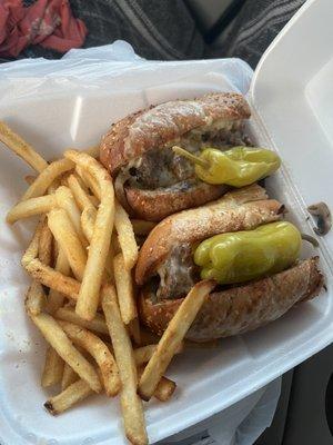 New York Cheese Steak Sub Sandwich