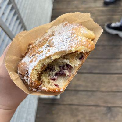 Blackberry pistachio croissant