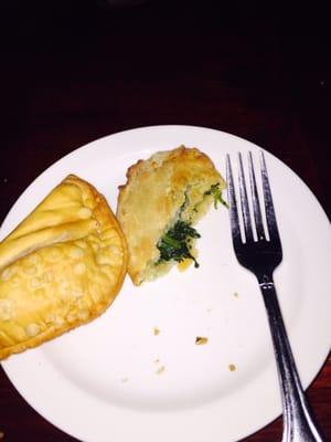 Spinach empanadas