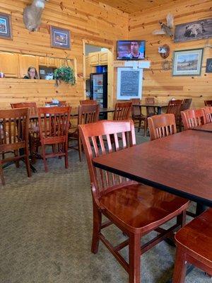 Rustic dining areA