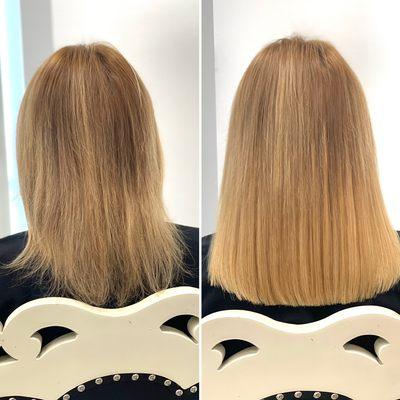 KTip hair extensions for natural volume