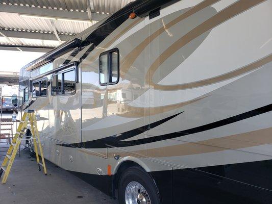 Our detailing team can bring out the best in your RV too. Schedule an appointment today.