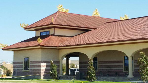 Brava Composite Roofing tiles on this temple