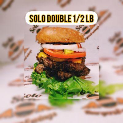 SOLO Double 1/2 lb burger