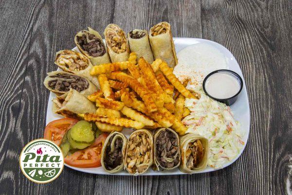 Mix Shawarma Wrap Plate