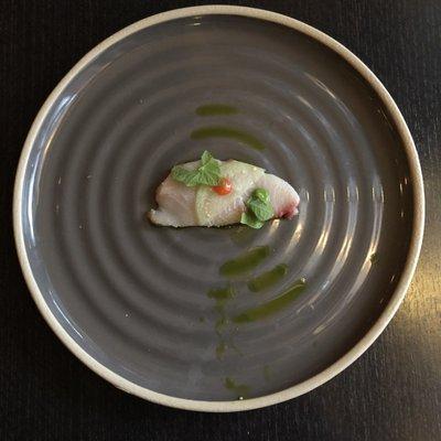 Hamachi crudo