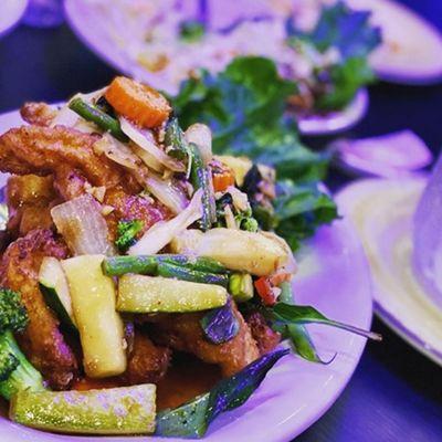 Battered Fish with Green Curry