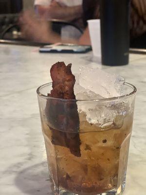 Smoked bacon old fashioned