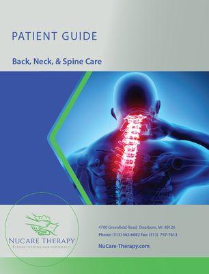 Patient education - Back, neck, and spine care.