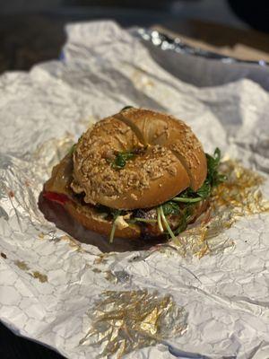 PBLT on Cacio e Pepe Bagel