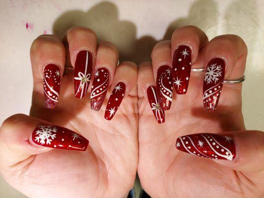 Christmas nails from Ali nails