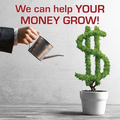 Looking for ways to help your money grow?  NCCU can help. Call 208-466-0916 for a free consultation.