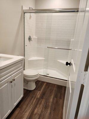 Bathroom deep cleaning and sanitized in Corona, California