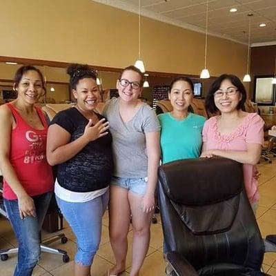 Great ladies at pretty nails, get my nails done there every time has never disappoint.