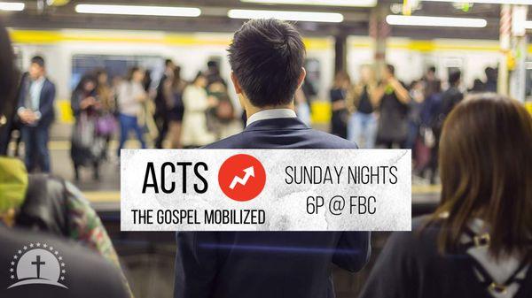 What did the Church Jesus started look like? How did they act? What did they do? How did they change the world? - Sunday PM series "Acts" 6p