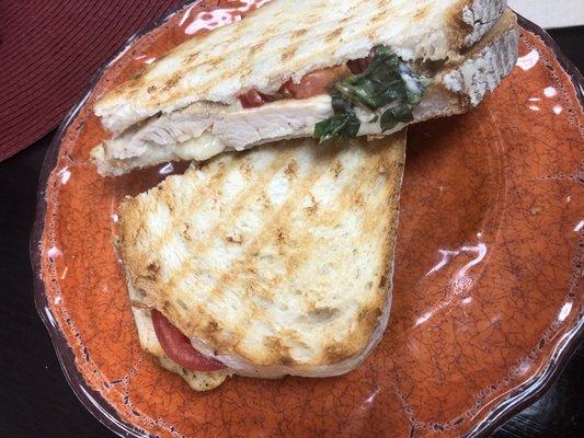 Chicken pesto panini