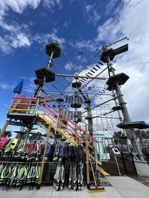 Climbing tower