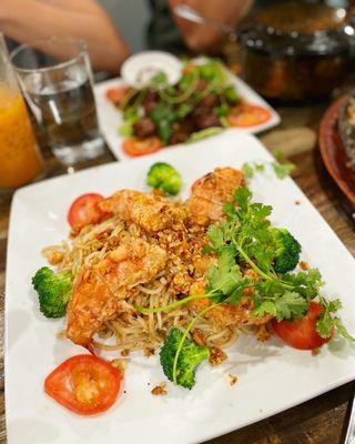 Tôm Rang Muối - Sunflower Prawns