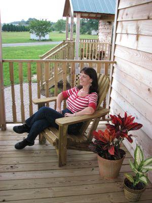 View the Chesapeake Bay from the porch of the fully furnished Rental Cabins.