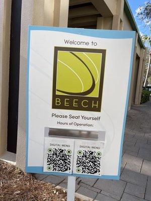 Beech QR Digital Menu