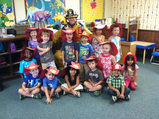 A visit with Firefighter Ryan.