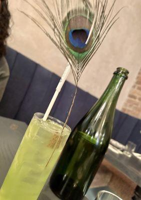 Madam verde drink, tasted like jolly rancher. Yum!