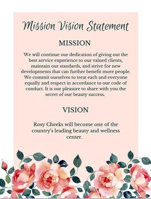 Rosy Cheeks Mission and Vision