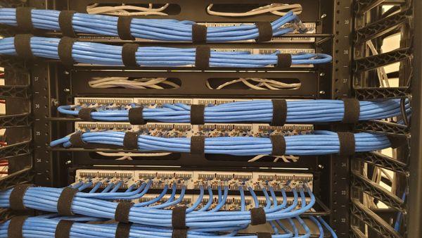 TechWorks passion for clean network cabling on full display here!