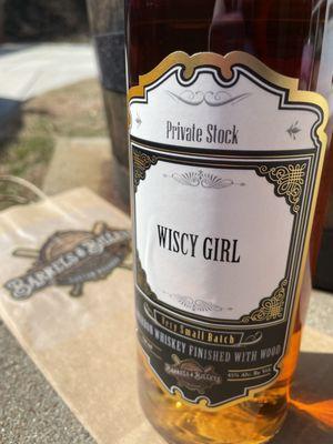 Pick the name for your bottle.   My Custom Blend Bottle. A Wisconsin girls take on Bourbon.