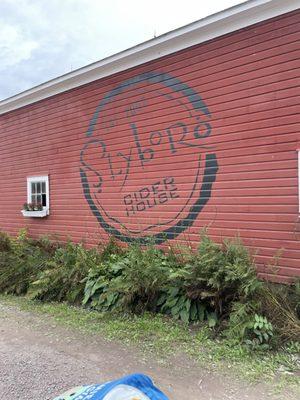 Slyboro Cider House. The perfect back drop for family photos !