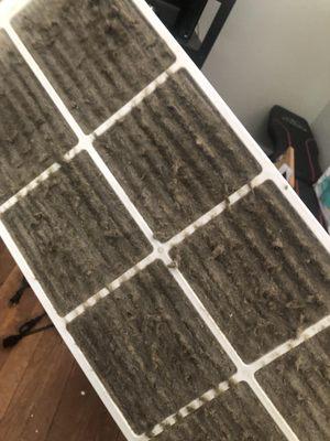 AC window unit filter upon move-in