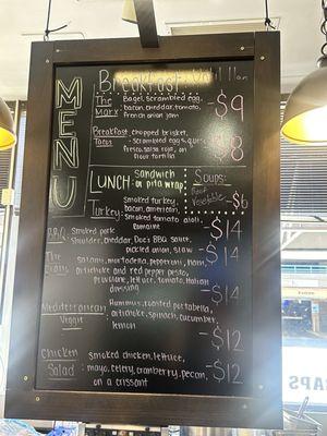 Menu board