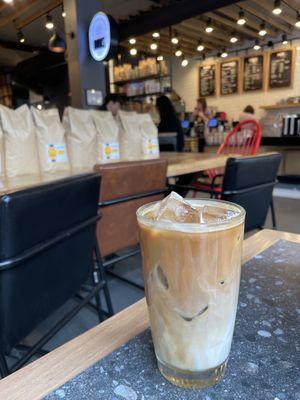 Iced Ginger Vanilla Latte