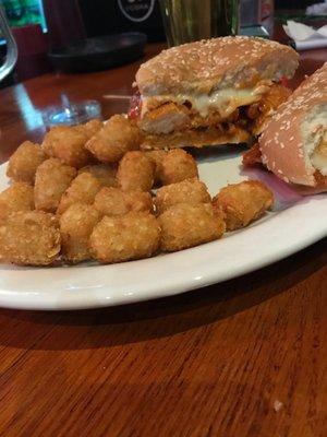 Buffalo chicken sandwich I was wary but you want good food get anything here.