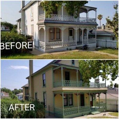 Restoring. A vintage home