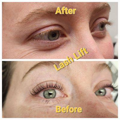 Lash Lift Before and After