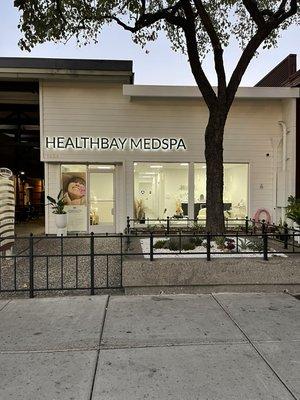 HealthBay MedSpa at Night