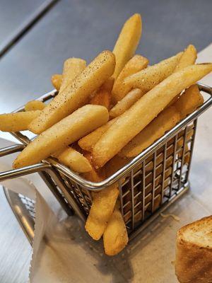 Fries in a basket.