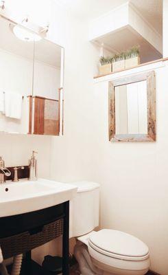 Get ready for the day in our light and airy bathrooms with modern fixes.